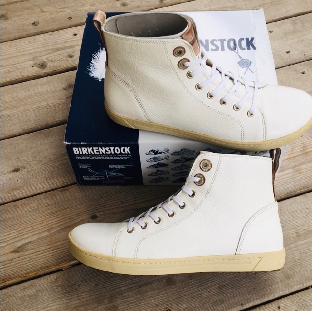 Birkenstock Bartlett White High Top Sneakers - Picture 3 of 6
